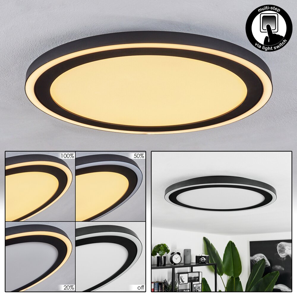 Audrieu Lámpara de Techo LED Negro, Blanca, 2 luces main product photo