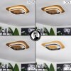Valduge Lámpara de Techo LED dorado, Negro, 1 luz