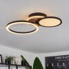 Avelal Lámpara de Techo LED Marrón, Color madera, Negro, 1 luz