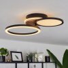 Avelal Lámpara de Techo LED Marrón, Color madera, Negro, 1 luz