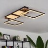 Avelal Lámpara de Techo LED Marrón, Color madera, Negro, 1 luz