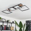 Avelal Lámpara de Techo LED Marrón, Color madera, Negro, 1 luz