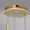 Paul Neuhaus Q-ETIENNE Lámpara Colgante LED Latón, 3 luces, Mando a distancia