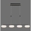 Paul Neuhaus Q-ETIENNE Lámpara Colgante LED Negro, 4 luces, Mando a distancia