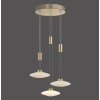 Paul Neuhaus LAUTADA Lámpara Colgante LED Latón, 3 luces