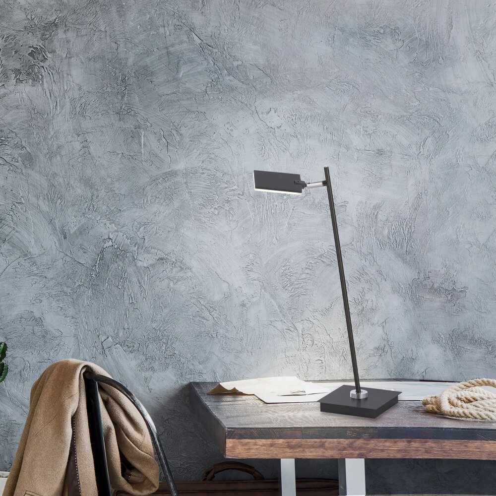 Paul Neuhaus PURE-MIRA Lámpara de mesa LED Negro, 1 luz, Mando a distancia main product photo