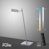 Paul Neuhaus PURE-MIRA Lámpara de mesa LED Aluminio, 1 luz, Mando a distancia