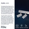 Paul Neuhaus PURE-LINES Lámpara de Techo LED Aluminio, 1 luz, Mando a distancia
