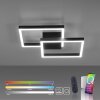 Paul Neuhaus Q-MARKO Lámpara de Techo LED Negro, 1 luz, Mando a distancia, Cambia de color