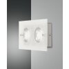 Fabas Luce Bali Aplique LED Plata, 2 luces
