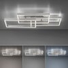 Paul Neuhaus PAAN Lámpara de Techo LED Acero bruñido, 1 luz, Mando a distancia