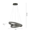 Paul Neuhaus Q-VITO Lámpara Colgante LED Antracita, 1 luz, Mando a distancia