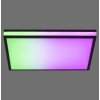 Leuchten-Direkt MARIO BLACK Lámpara de Techo LED Negro, 1 luz, Mando a distancia, Cambia de color