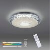 Leuchten-Direkt LUCCA Lámpara de Techo LED Blanca, 1 luz, Mando a distancia, Cambia de color
