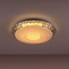 Leuchten-Direkt LUCCA Lámpara de Techo LED Blanca, 1 luz, Mando a distancia, Cambia de color