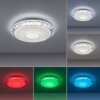 Leuchten-Direkt LUCCA Lámpara de Techo LED Blanca, 1 luz, Mando a distancia