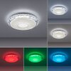 Leuchten-Direkt LUCCA Lámpara de Techo LED Blanca, 1 luz, Mando a distancia, Cambia de color