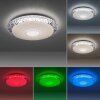 Leuchten-Direkt LUCCA Lámpara de Techo LED Blanca, 1 luz, Mando a distancia