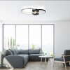 Leuchten-Direkt PAPILON Lámpara de Techo LED Negro, 1 luz