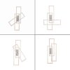 Leuchten-Direkt FELIX60 Lámpara de Techo LED Acero bruñido, 2 luces, Mando a distancia, Cambia de color