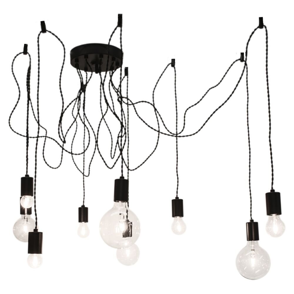 Lámpara Colgante By Rydens Spindelon Negro, 9 luces main product photo
