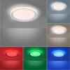 Leuchten-Direkt LOLAsmart-LENI Lámpara de Techo LED Plata, 1 luz, Mando a distancia, Cambia de color