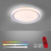 Leuchten-Direkt LOLAsmart-LENI Lámpara de Techo LED Plata, 1 luz, Mando a distancia, Cambia de color
