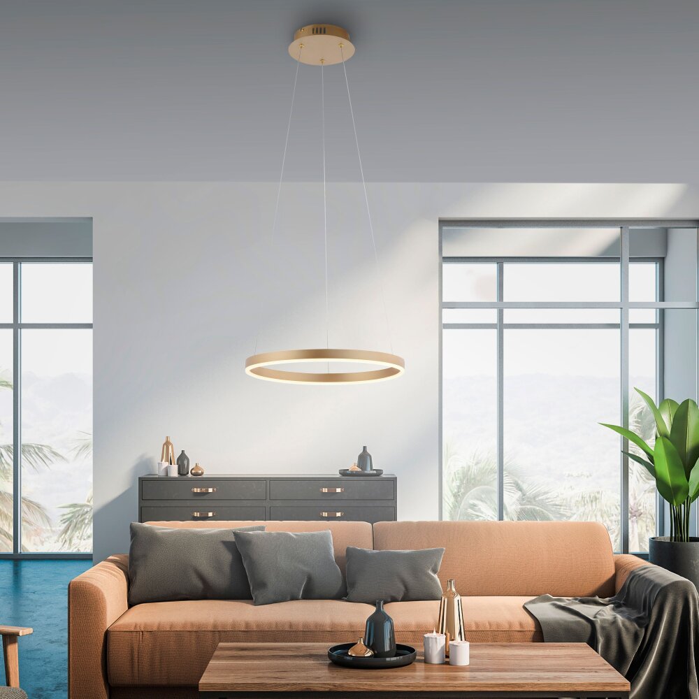 Leuchten-Direkt RITUS Lámpara Colgante LED Latón, 1 luz main product photo