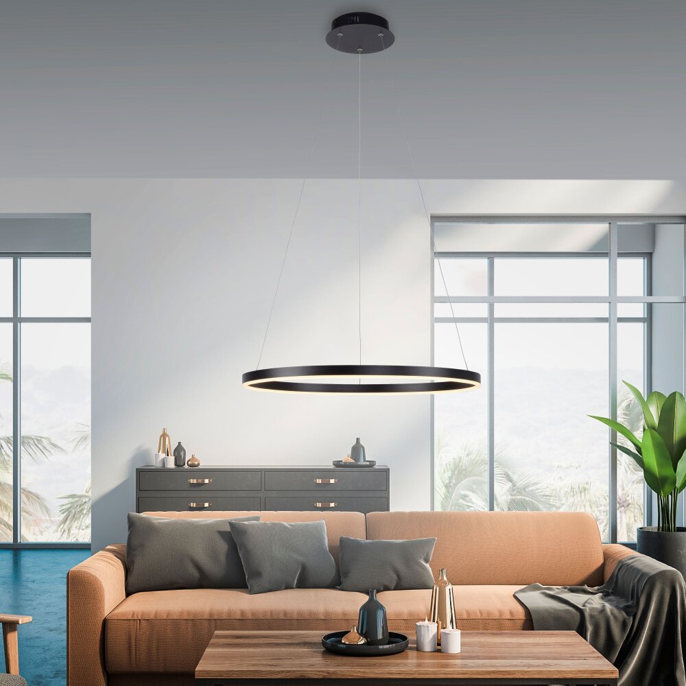 Leuchten-Direkt RITUS Lámpara Colgante LED Negro, 1 luz main product photo