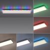 Leuchten-Direkt GALACTICA Lámpara de Techo LED Blanca, 2 luces, Mando a distancia, Cambia de color