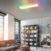 Leuchten-Direkt CONRAD Lámpara de Techo LED Blanca, 2 luces, Mando a distancia, Cambia de color