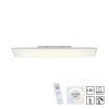 Leuchten-Direkt FLAT Lámpara de Techo LED Blanca, 1 luz, Mando a distancia