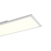 Leuchten-Direkt FLAT Lámpara de Techo LED Blanca, 1 luz, Mando a distancia