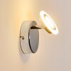 Lucy Aplique LED Cromo, 1 luz, Mando a distancia, Cambia de color