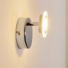 Lucy Aplique LED Cromo, 1 luz, Mando a distancia, Cambia de color