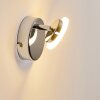 Lucy Aplique LED Cromo, 1 luz, Mando a distancia, Cambia de color
