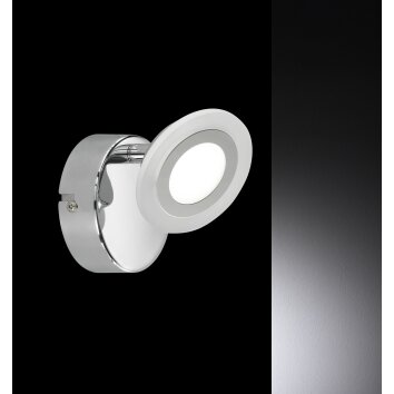 Wofi GEMMA Foco LED Cromo, 2 luces, Mando a distancia, Cambia de color