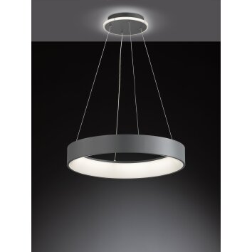 Wofi-Leuchten SHAY Lámpara Colgante LED Gris, 1 luz