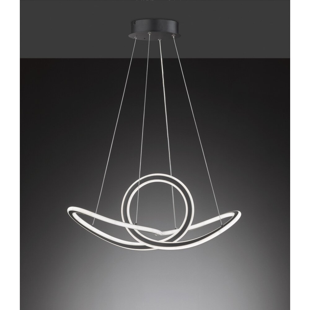 Wofi-Leuchten MADISON Lámpara Colgante LED Negro, 1 luz, Mando a distancia main product photo