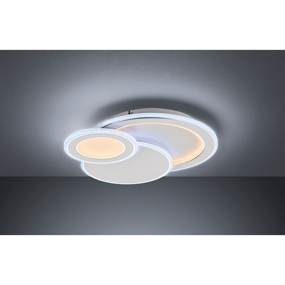 Wofi MOLA Lámpara de Techo LED Blanca, 1 luz, Mando a distancia main product photo