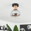 Vouhet Lámpara de Techo Transparente, Ahumado, 1 luz