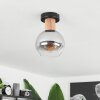 Vouhet Lámpara de Techo Transparente, Ahumado, 1 luz