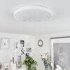 Melres Lámpara de Techo LED Blanca, 1 luz