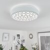 Agodim Lámpara de Techo LED Blanca, 1 luz