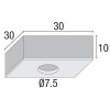 Nordlux TRITON Lámpara empotrable Cromo, 3 luces