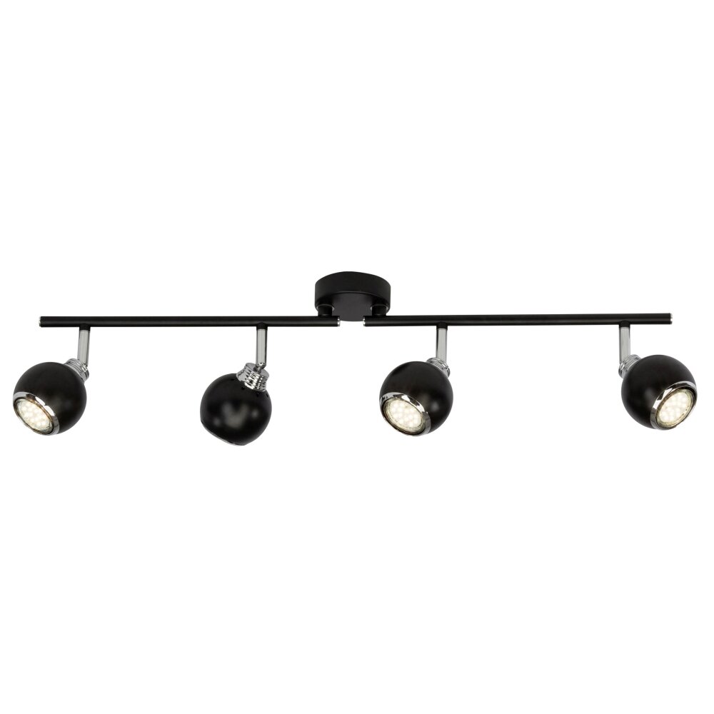 Brilliant Ina Foco de techo LED Cromo, Negro, 4 luces main product photo