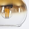 Koyoto  Lámpara Colgante Cristal 15 cm dorado, Transparente, 5 luces
