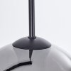 Koyoto  Lámpara de Techo Cristal 20 cm Cromo, Transparente, Ahumado, 5 luces