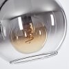 Koyoto  Lámpara de Techo Cristal 20 cm Transparente, Ahumado, 5 luces