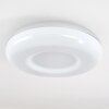 Monfebres Lámpara de Techo LED Plata, Blanca, 1 luz, Mando a distancia, Cambia de color